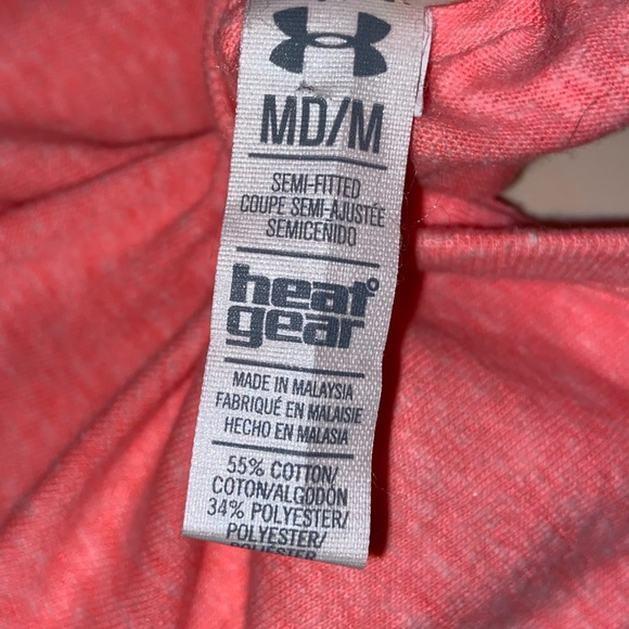Under Armour Charged Cotton Undeniable Tank Coral - Picture 4 of 4